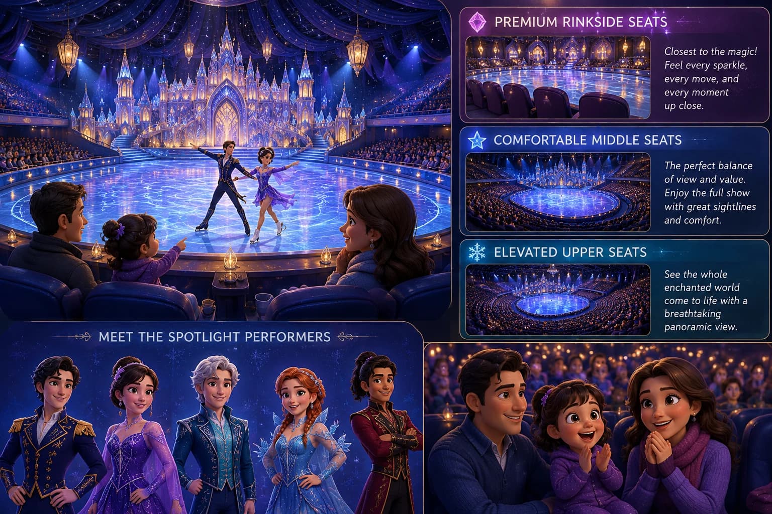 Best seat selection for disney on ice event