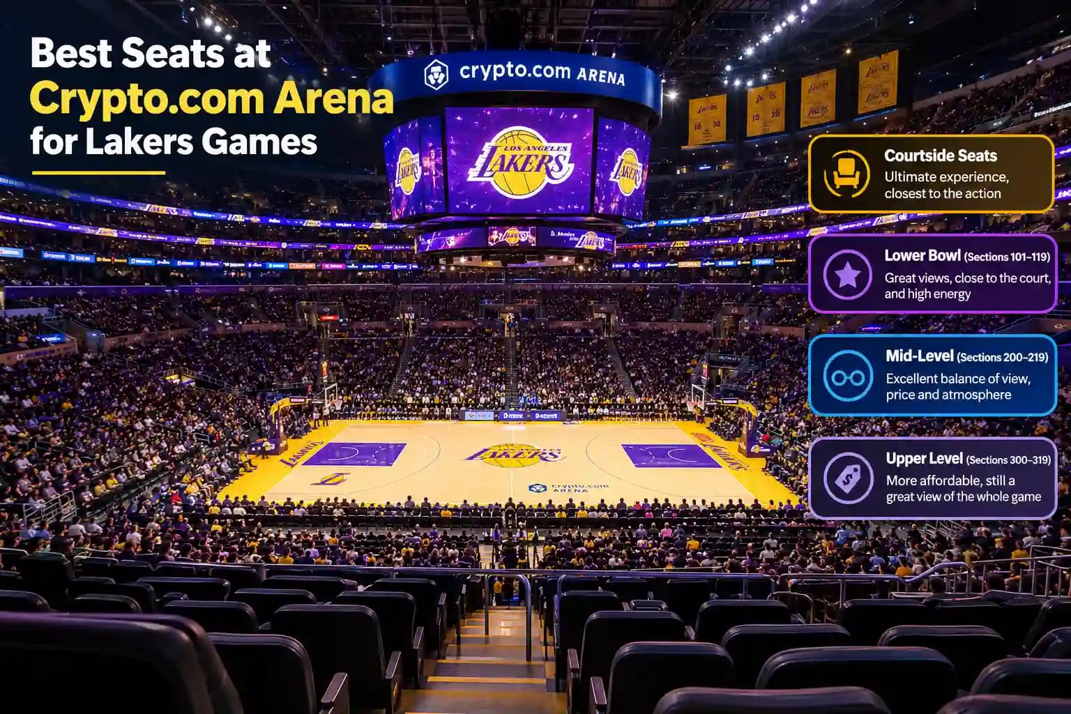 Best Seats at Crypto.com Arena for Lakers Games