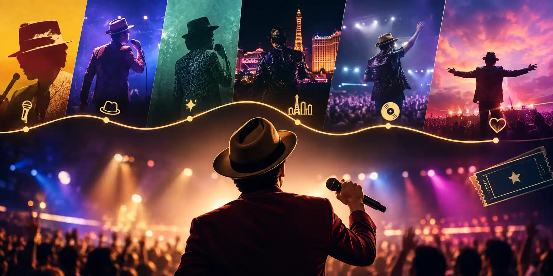 Bruno Mars Tour Timeline